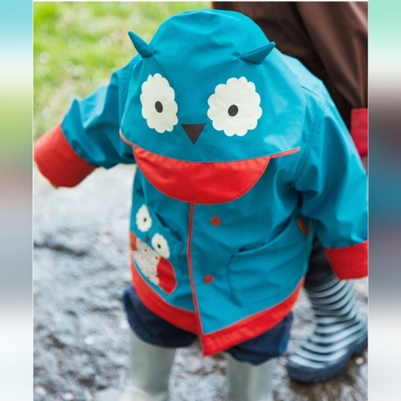 Skip Hop Zoo Little Kid-Toddler Hooded Raincoat for Girls, Owl, Blue. Si… - Picture 12 of 16